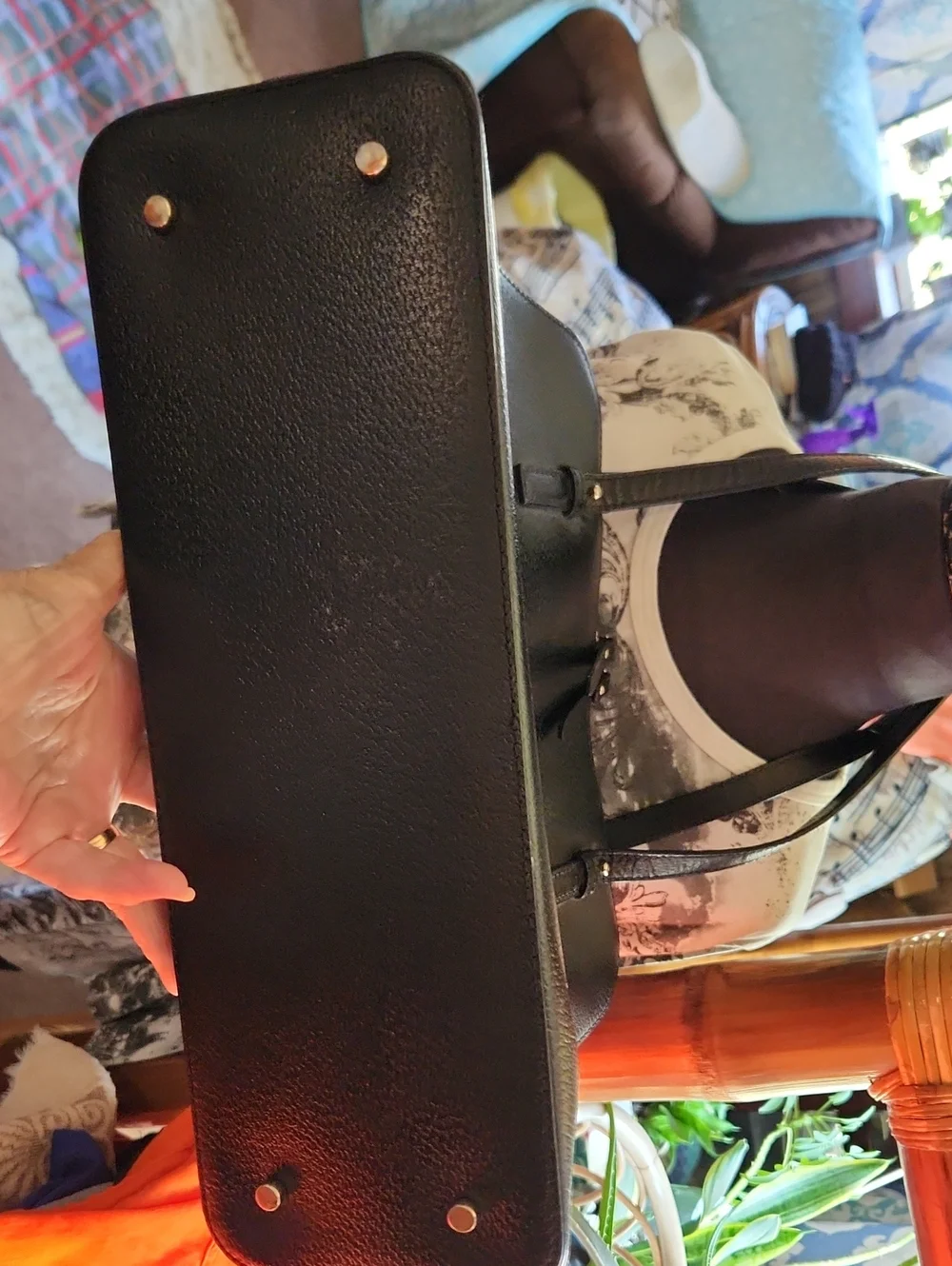 Black Leather Kate Spade Shoulder Bag